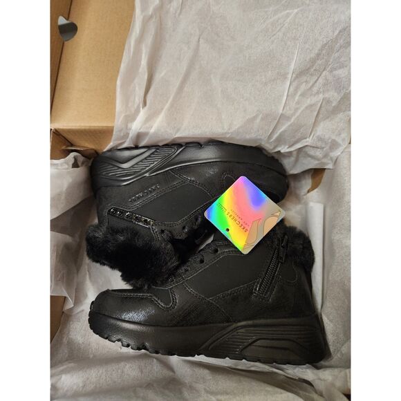 Skechers Street Uno Lite Girls Shoes – Size 11, Comfurt Collar & Memory Foam - Picture 4 of 10